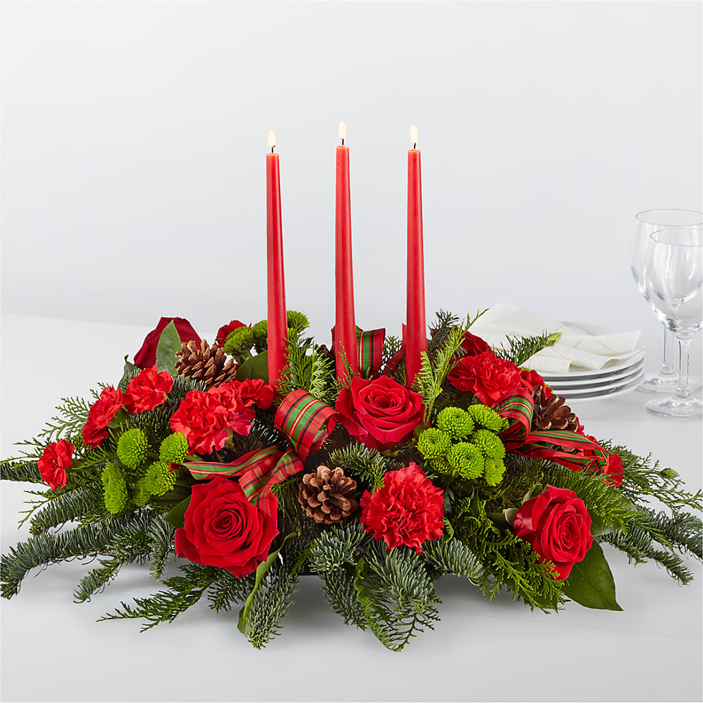 By the Candlelight Centerpiece – Jasmin Florist, S Richmond Hl NY
