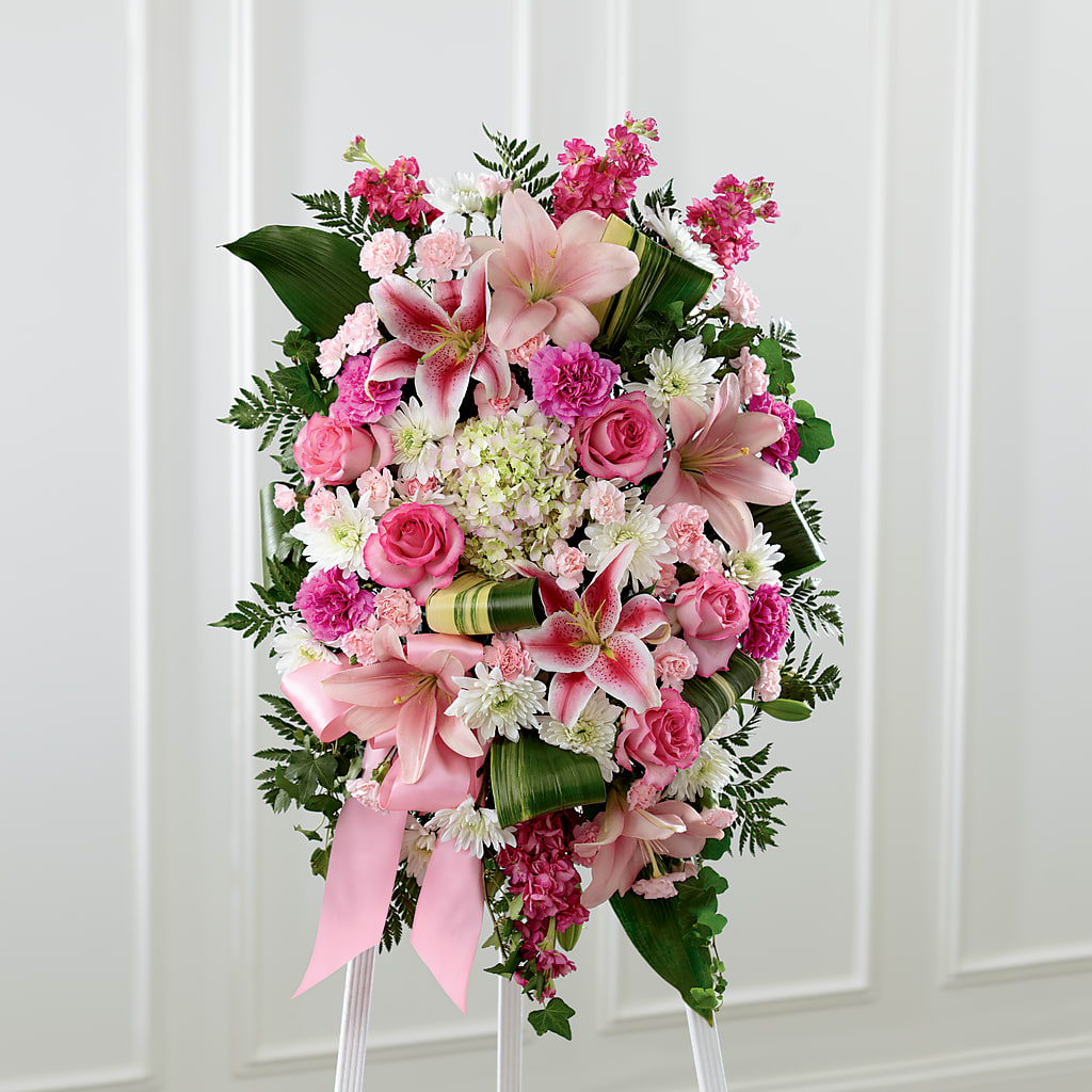 Comforting Standing Spray – Jasmin Florist, S Richmond Hl NY