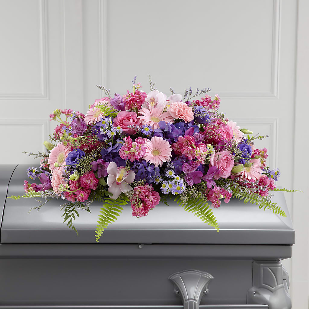 Glorious Garden Casket Spray – Jasmin Florist, S Richmond Hl NY