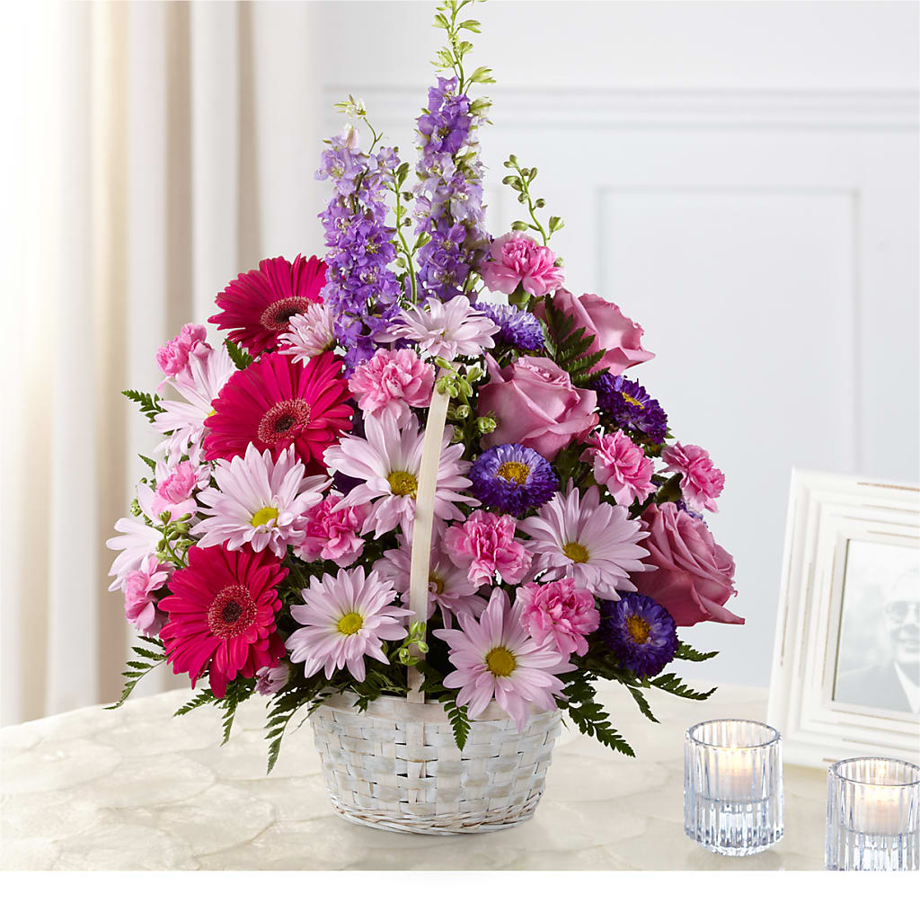 Pastel Peace Basket – Jasmin Florist, S Richmond Hl NY