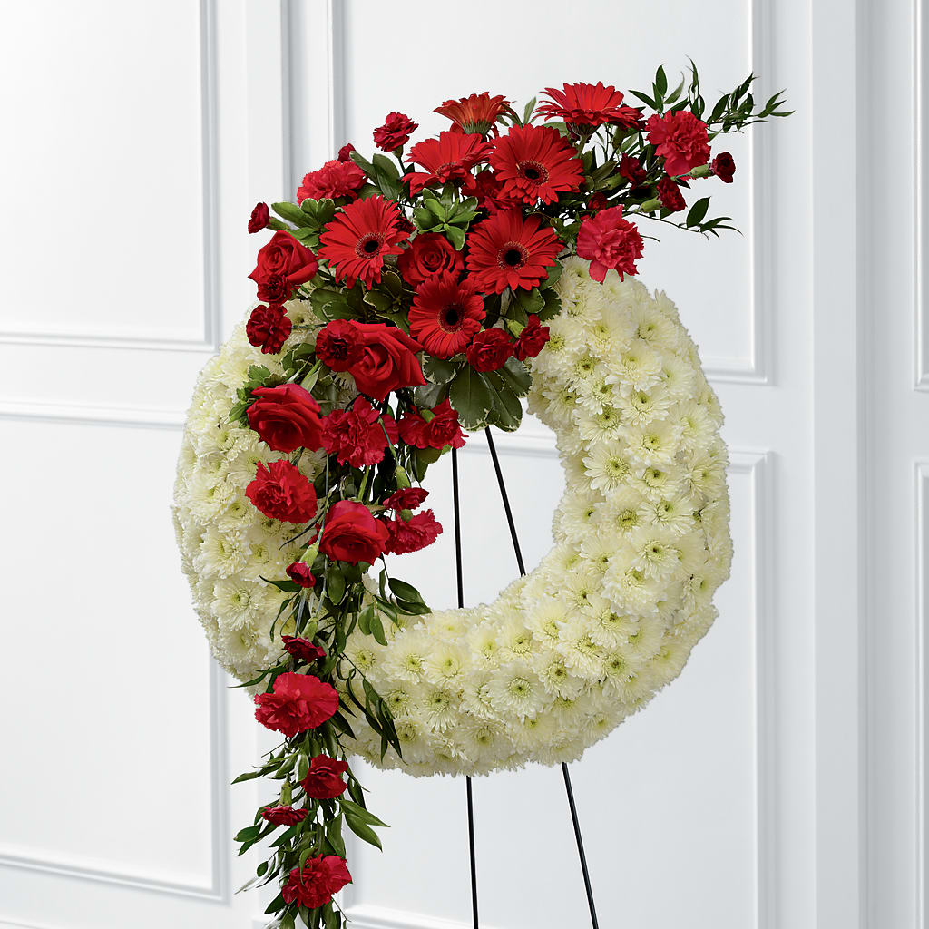 Graceful Tribute Wreath – Jasmin Florist, S Richmond Hl NY
