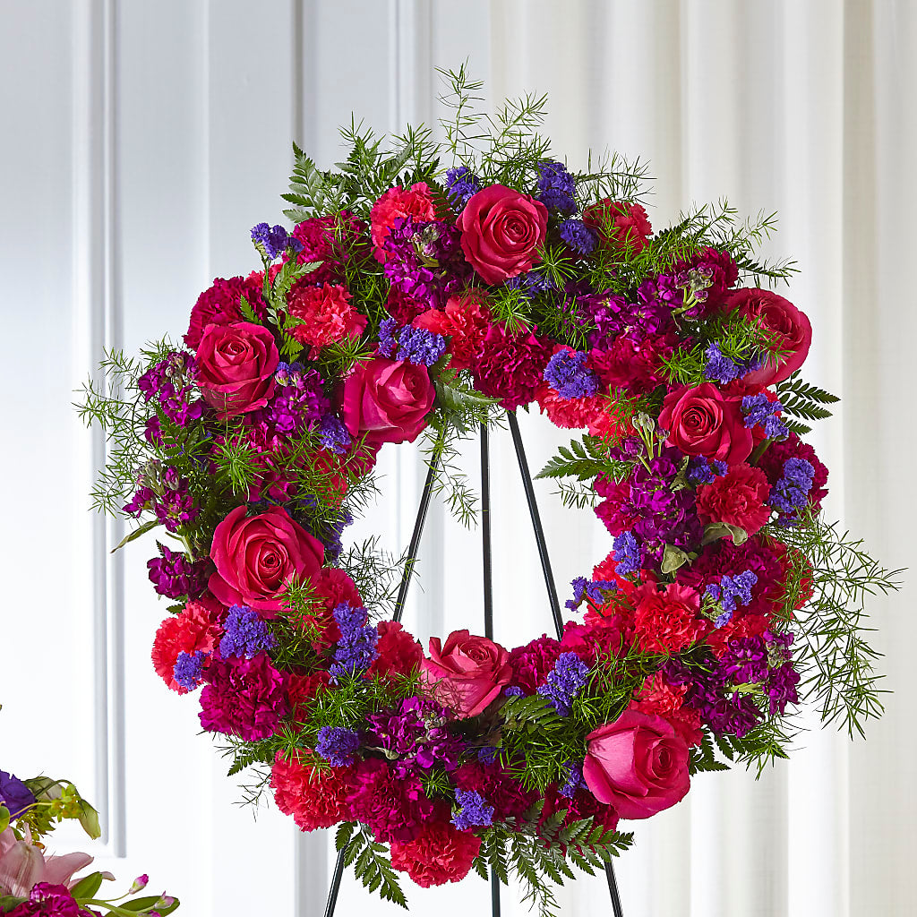 Calming Colors Wreath – Jasmin Florist, S Richmond Hl NY