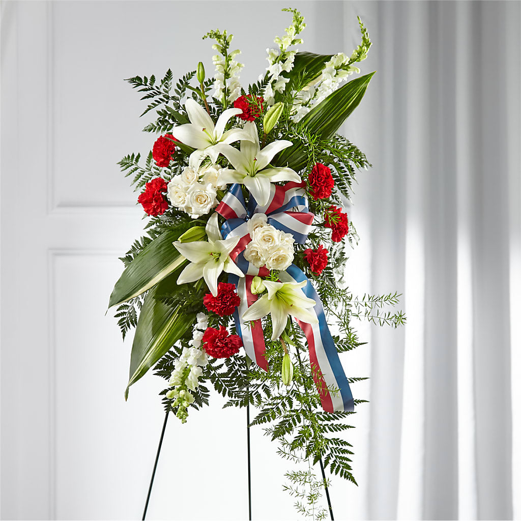 Stars of Life Standing Spray – Jasmin Florist, S Richmond Hl NY