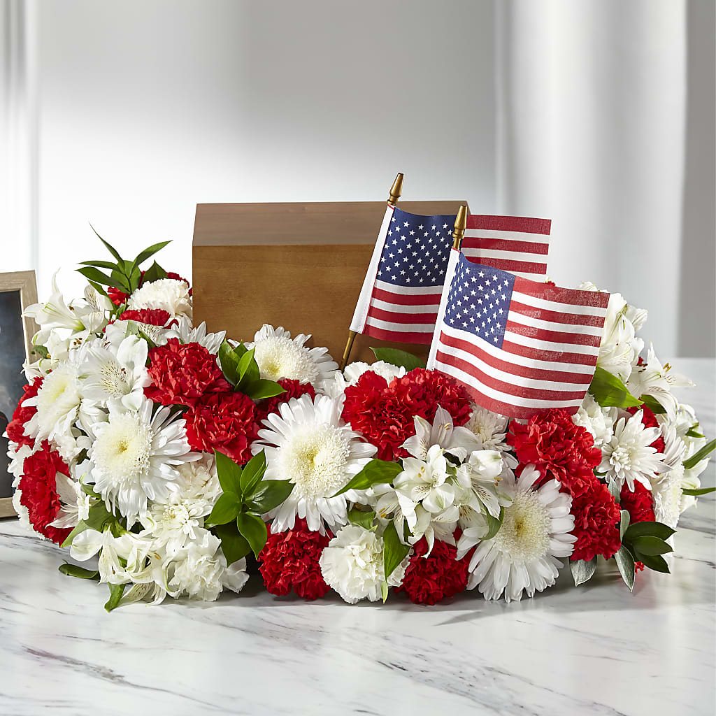 Spirit of Patriotism Cremation Adornment – Jasmin Florist, S Richmond Hl NY
