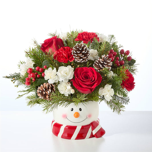 Jolly Snowman Bouquet –  Jasmin Florist, S Richmond Hl NY