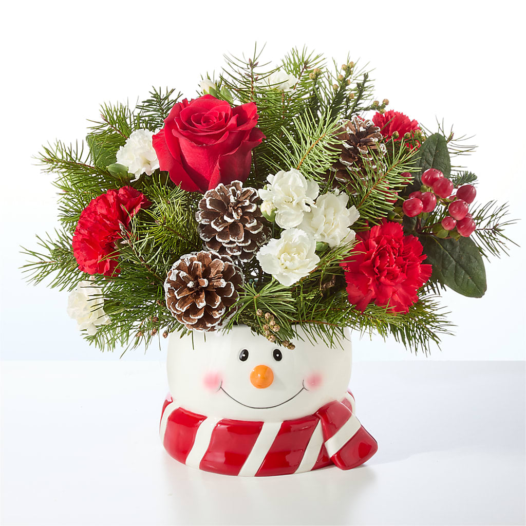Jolly Snowman Bouquet –  Jasmin Florist, S Richmond Hl NY