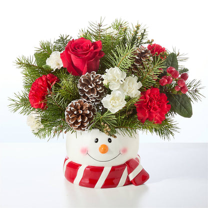 Jolly Snowman Bouquet –  Jasmin Florist, S Richmond Hl NY