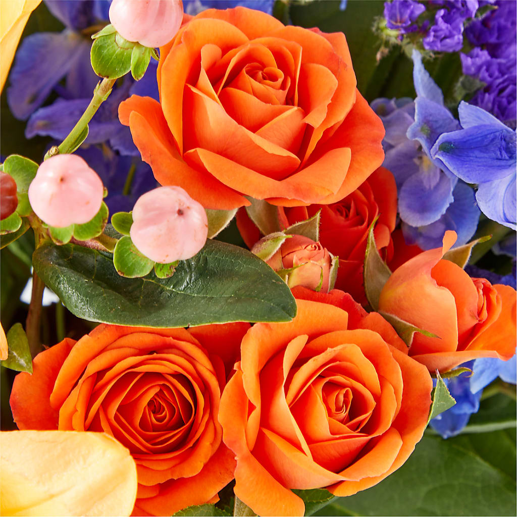 Radiant Citrus Box Bouquet –  Jasmin Florist, S Richmond Hl NY