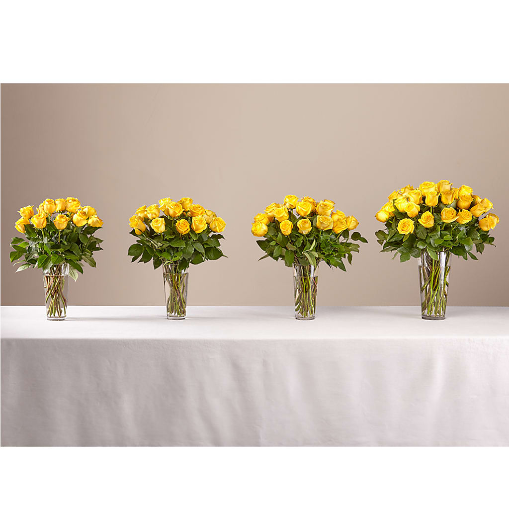 Long Stem Yellow Rose Bouquet –  Jasmin Florist, S Richmond Hl NY