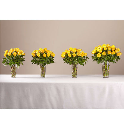 Long Stem Yellow Rose Bouquet –  Jasmin Florist, S Richmond Hl NY