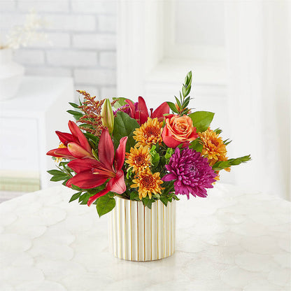 Burgundy Landscape Bouquet –  Jasmin Florist, S Richmond Hl NY