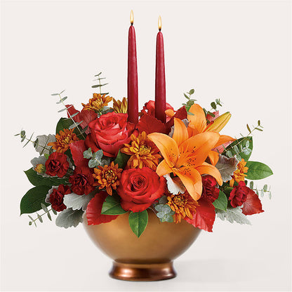 Fruits of Fall Centerpiece –  Jasmin Florist, S Richmond Hl NY