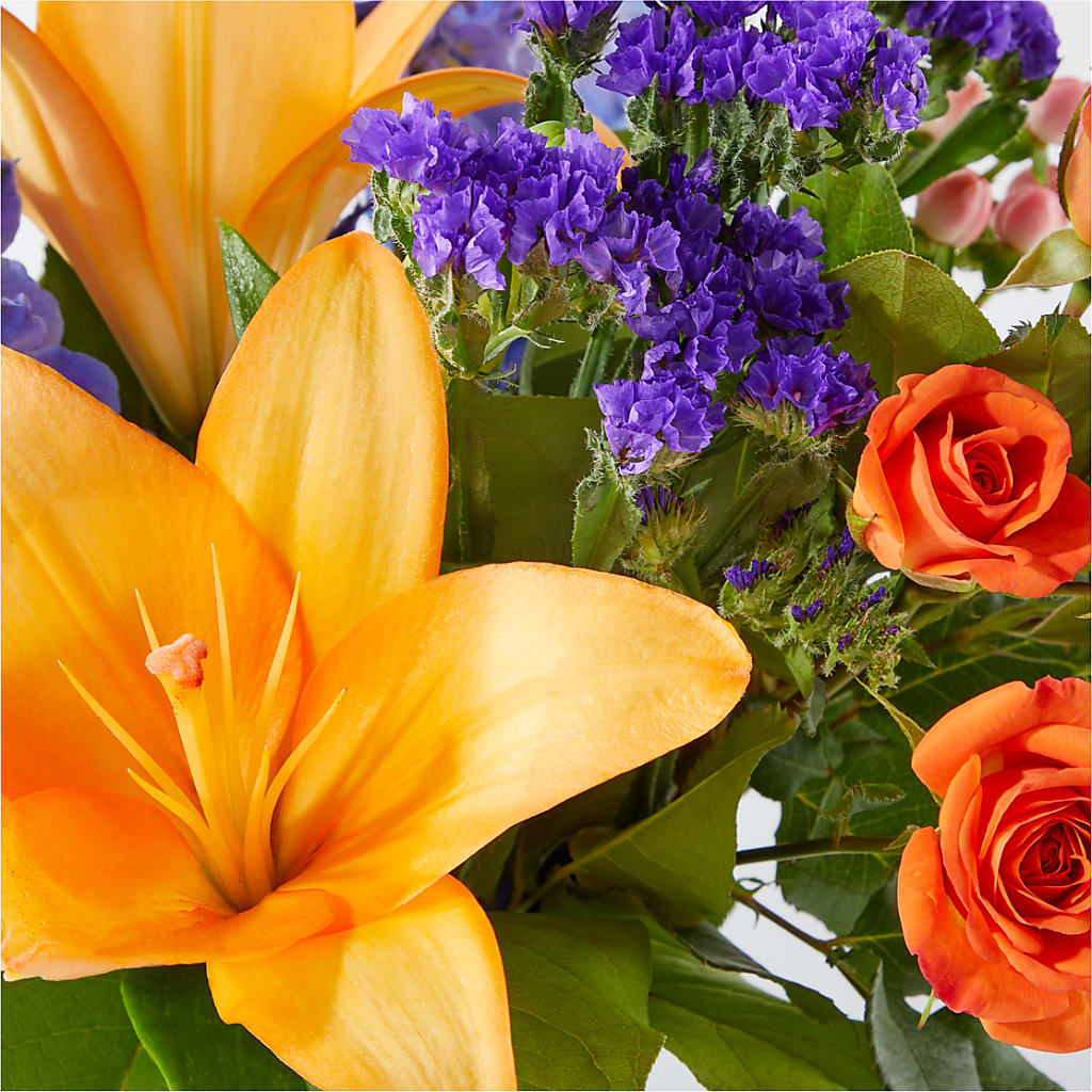 Radiant Citrus Bouquet –  Jasmin Florist, S Richmond Hl NY