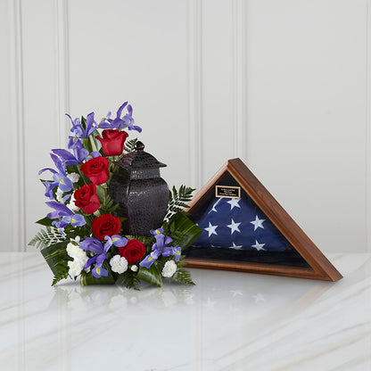 Patriotic Tribute Arrangement –  Jasmin Florist, S Richmond Hl NY