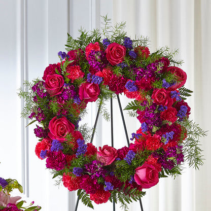 Calming Colors Wreath –  Jasmin Florist, S Richmond Hl NY