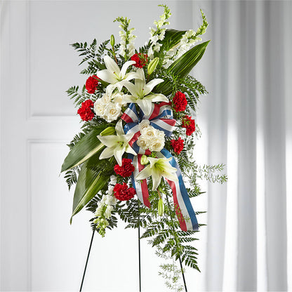 Stars of Life Standing Spray –  Jasmin Florist, S Richmond Hl NY