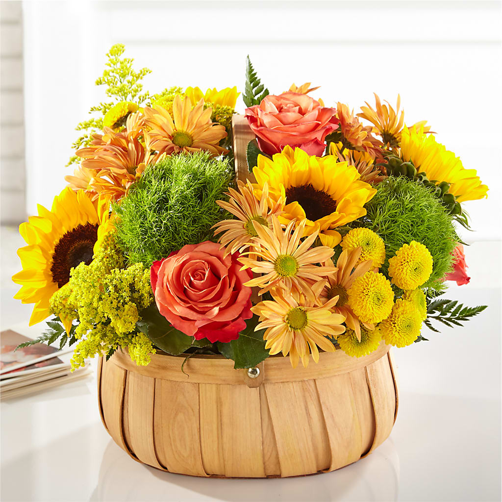 Harvest Sunflower Basket –  Jasmin Florist, S Richmond Hl NY