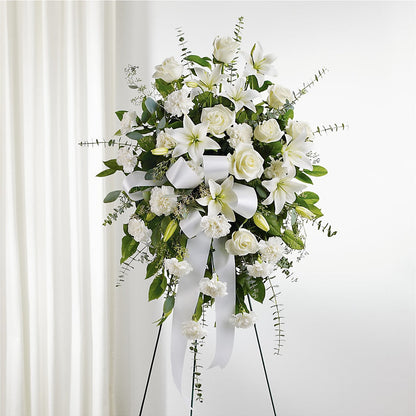 With Care Standing Spray –  Jasmin Florist, S Richmond Hl NY