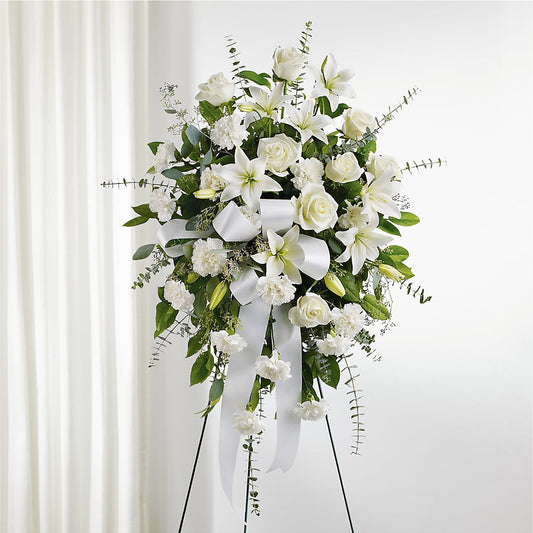 With Care Standing Spray –  Jasmin Florist, S Richmond Hl NY