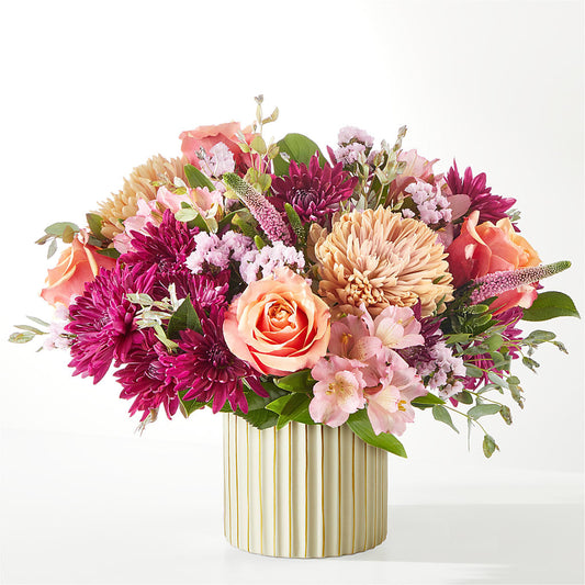 Berry Cobbler Bouquet with Ivory Vase –  Jasmin Florist, S Richmond Hl NY