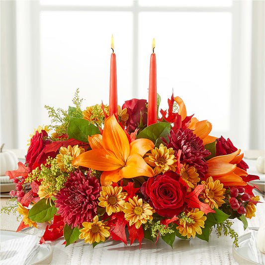 Autumn's Embrace Centerpiece –  Jasmin Florist, S Richmond Hl NY