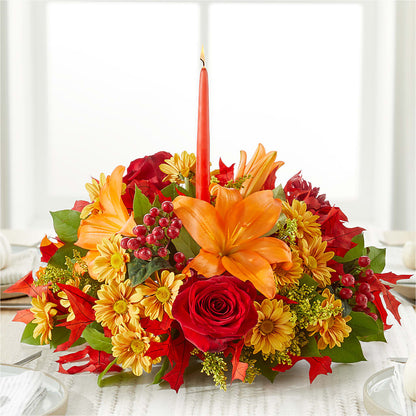 Autumn's Embrace Centerpiece –  Jasmin Florist, S Richmond Hl NY