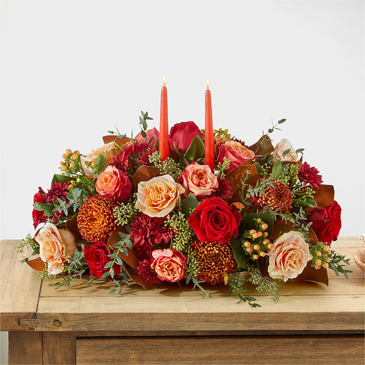 Gather Near Centerpiece –  Jasmin Florist, S Richmond Hl NY