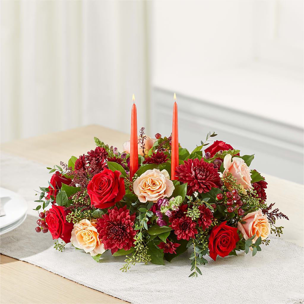 Most Thankful Centerpiece –  Jasmin Florist, S Richmond Hl NY