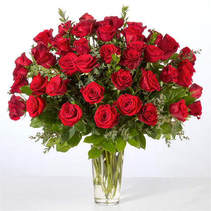 Forever Yours Fifty Stem Red Rose Bouquet –  Jasmin Florist, S Richmond Hl NY